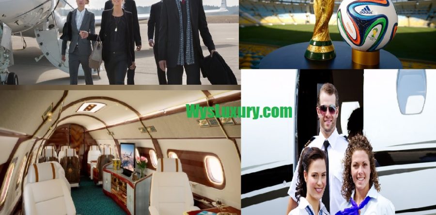 Private Jet Charter Aircraft Flight Für 2018 Fußball-Weltmeisterschaft in Russland