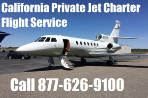 Private Jet Charter Flight Od alebo do Kalifornie