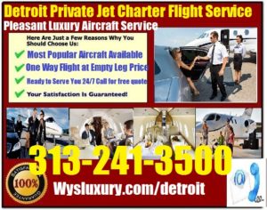 detroit jet charter info