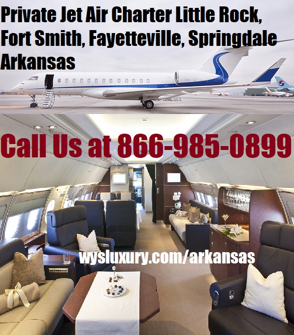 Private Jet Air Charter Flight Fort Smith Fayetteville Springdale Ar