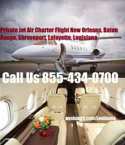 Private Jet Charter Lafayette lidosta