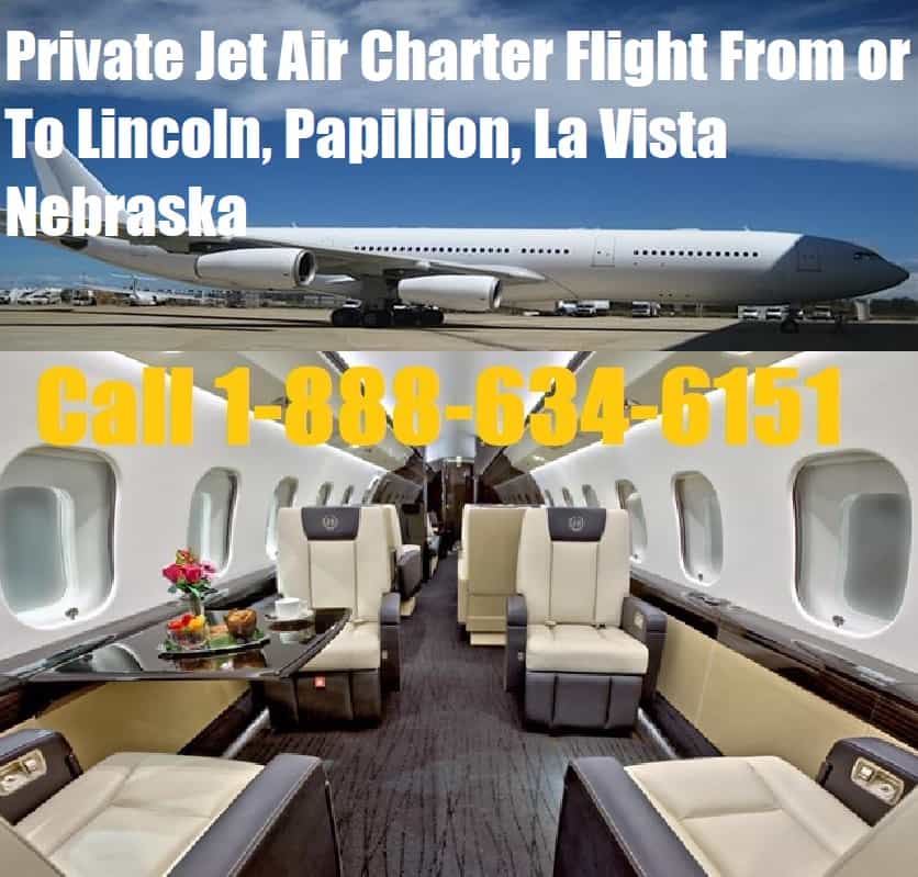 Private Jet Air Charter Flight Lincoln Papillion La