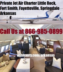 Prìobhaideach Jet Air Charter Flight Little Rock, Fort Smith, Fayetteville, Springdale, AR itealain phort-adhair