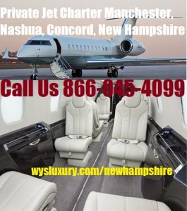 Prìobhaideach Jet Air Charter Flight Manchester, Nashua, Concord, NH Airport
