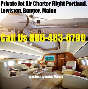 Private Jet Air Charter Maine repülőtérre