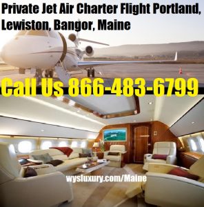 Private Jet Air Charter Maine airport