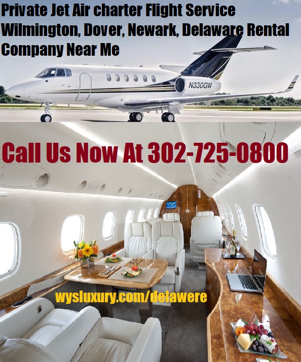Private Jet Air Charter Flight Delaware Nájom lietadiel spoločnosti Near Me