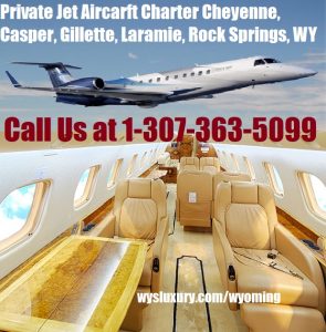 Luxury Private Jet Charter flight wyoming airport near me