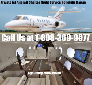 Prywatne lotnisko Jet Aircraft Charter Hawaje