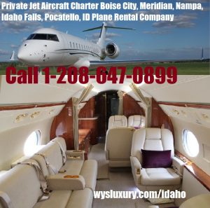 Private Jet Charter Idaho repülők repülőtér közelemben