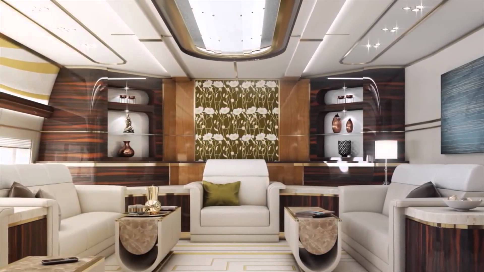 Custom Inside Boeing 747 Private Jet Decoration